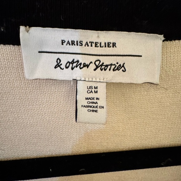 & Other Stories Oversized Gold button Cardigan Size M - Picture 5 of 14